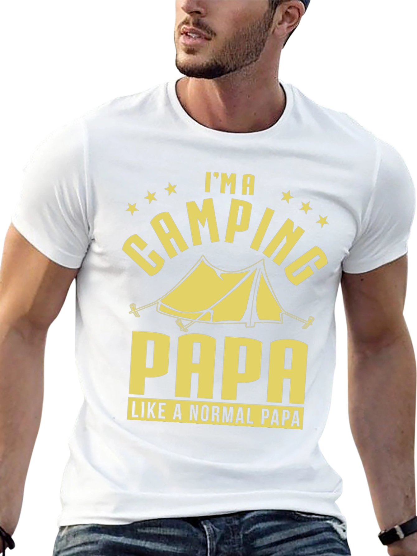 Camping Papa T-Shirt - Outdoor Adventure Apparel