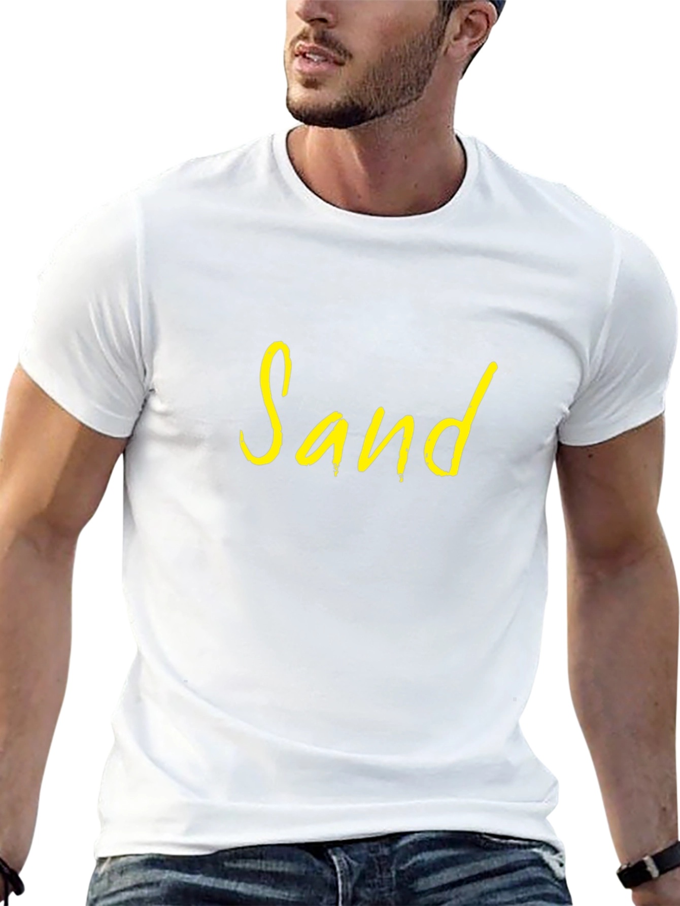Sand Graphic T-Shirt - Casual Style