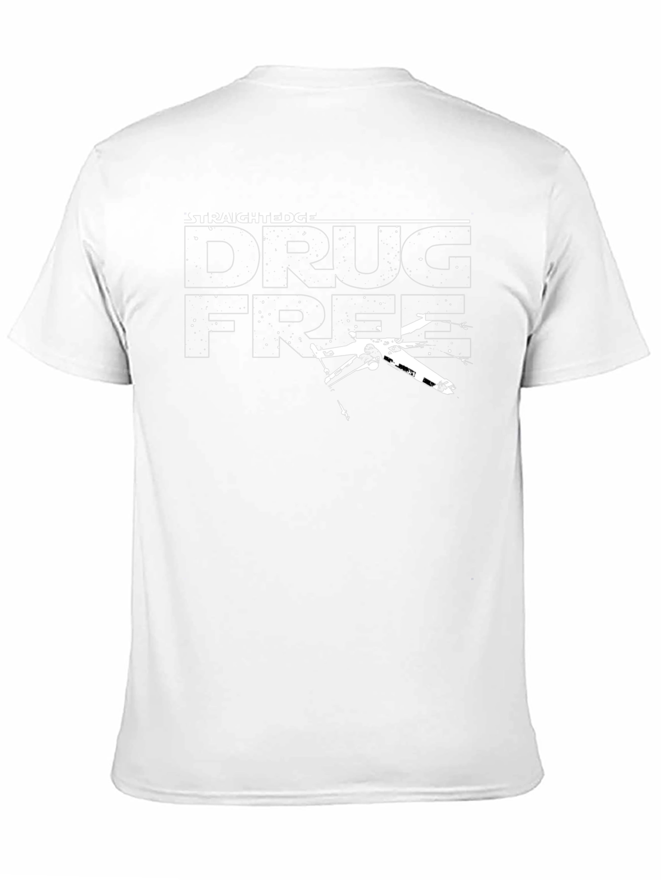 Straight Edge Drug Free Star Wars Style T-Shirt