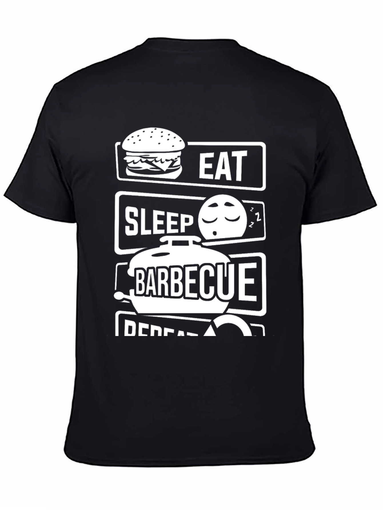 Eat Sleep Barbecue Repeat Funny T-Shirt