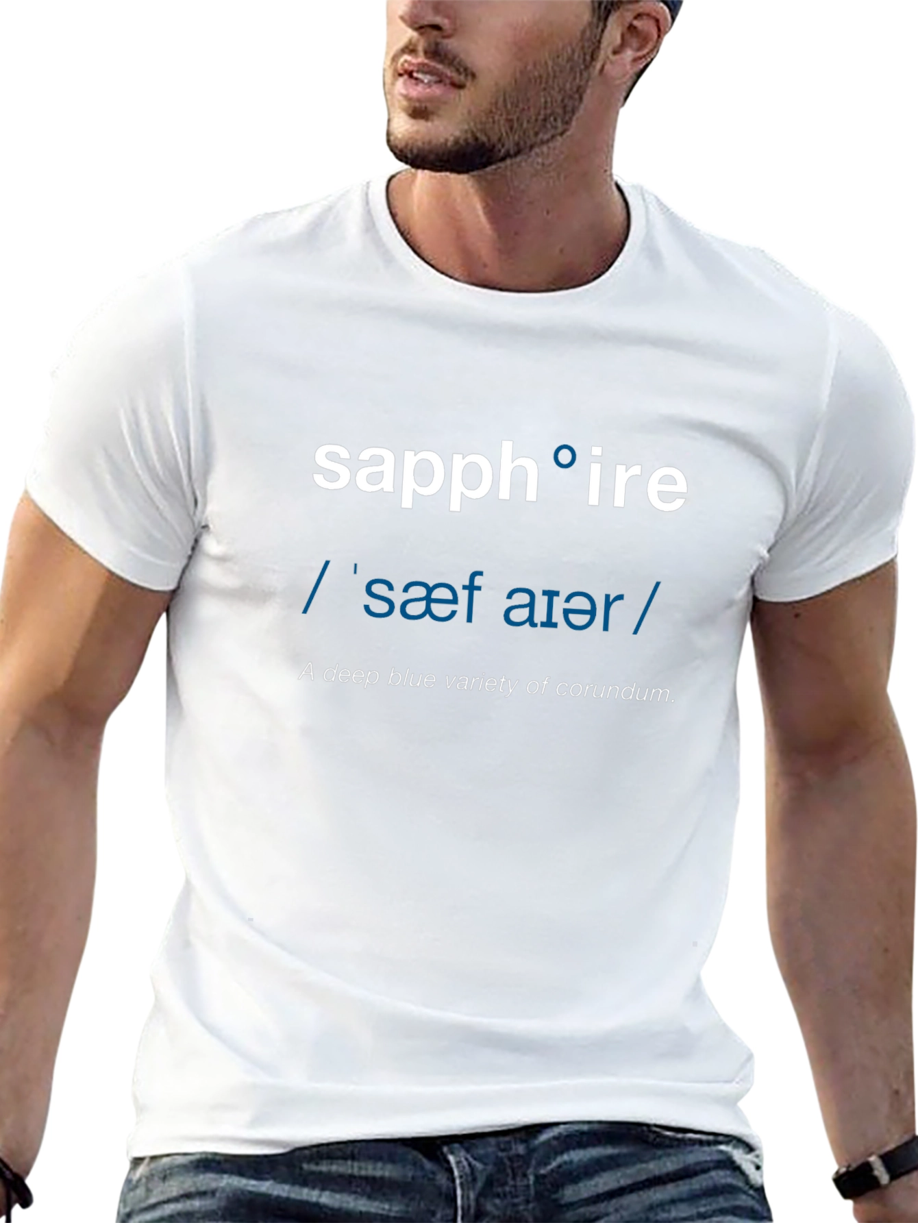 Sapphire Definition T-Shirt - Word Nerd Fashion