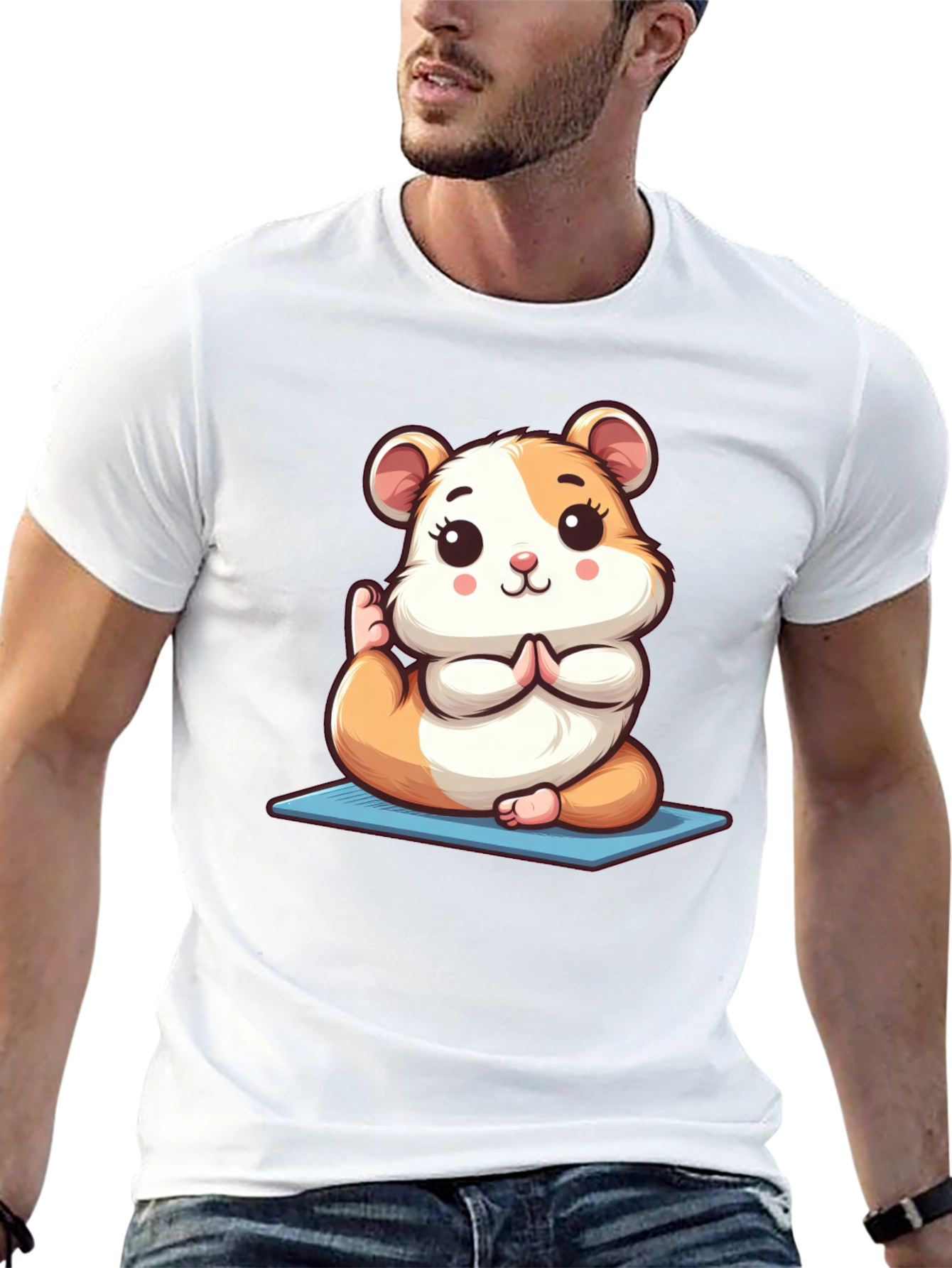 Yoga Hamster Tee - Meditating Rodent T-Shirt