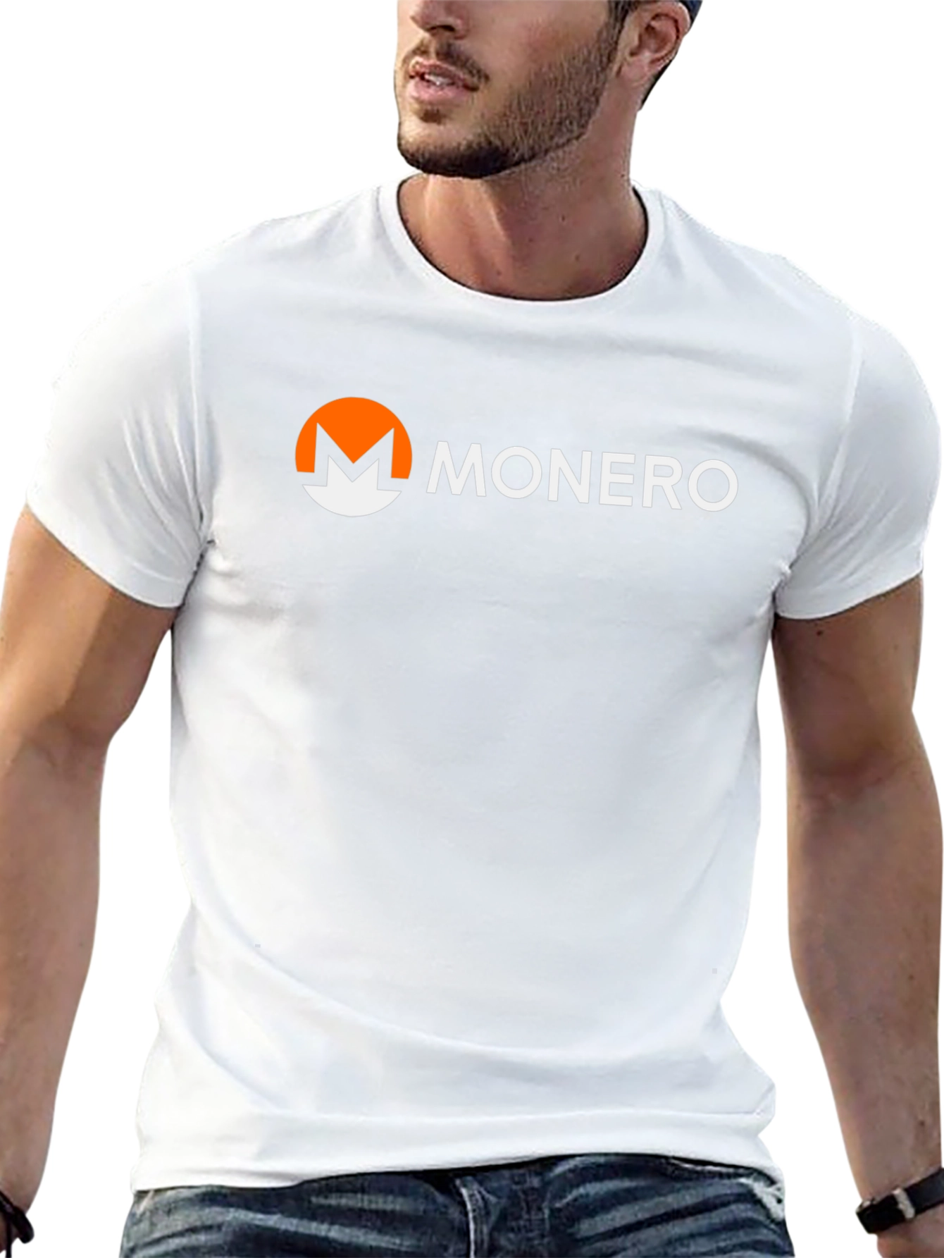 Monero Crypto T-Shirt - Black Short Sleeve Casual