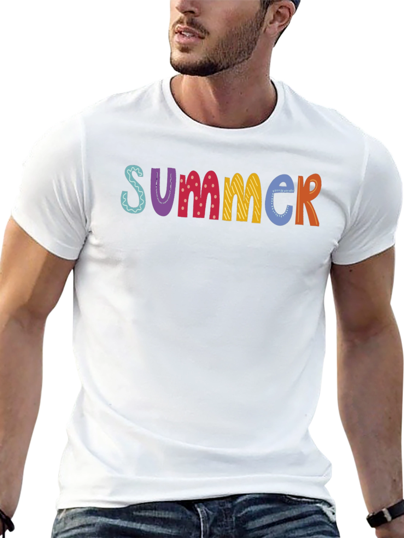 Summer Graphic T-Shirt - Fun Colorful Design