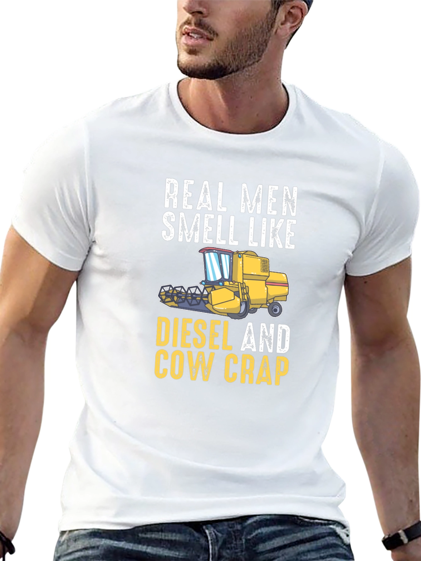 Real Men Smell Like Diesel And Cow Crap T-Shirt