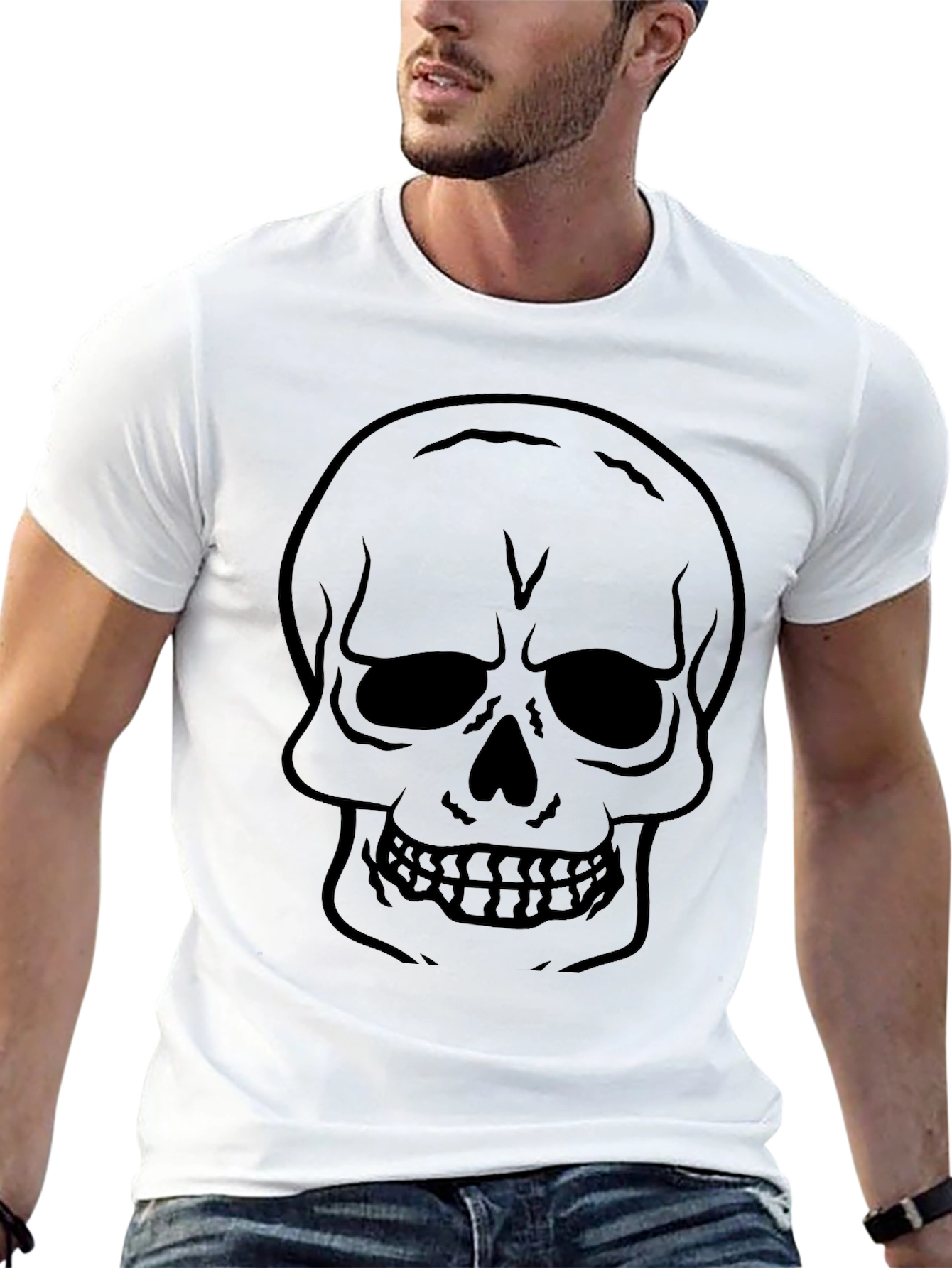 Skull Graphic Black T-Shirt - Unisex