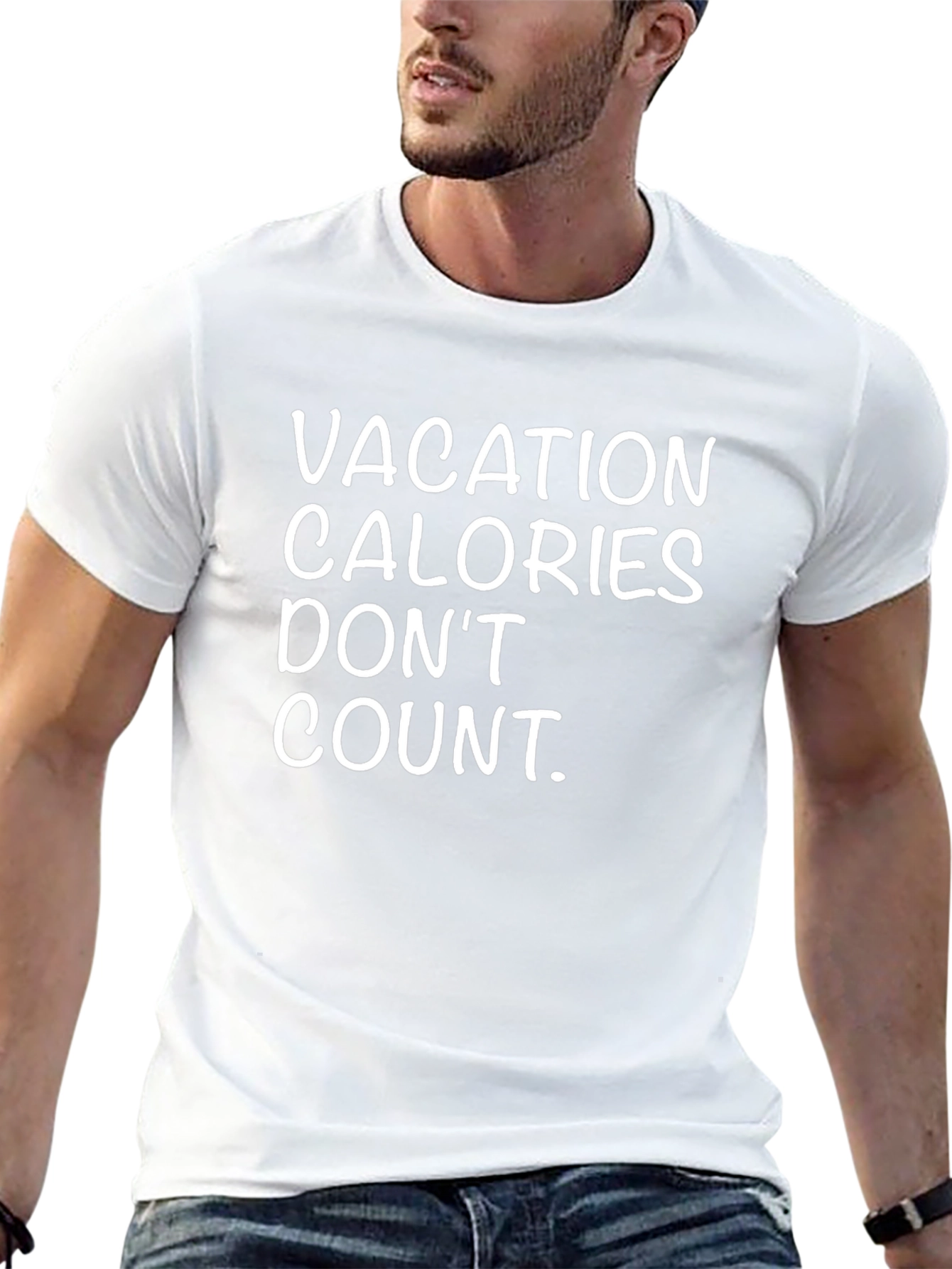 Vacation Calories Dont Count Black Tee