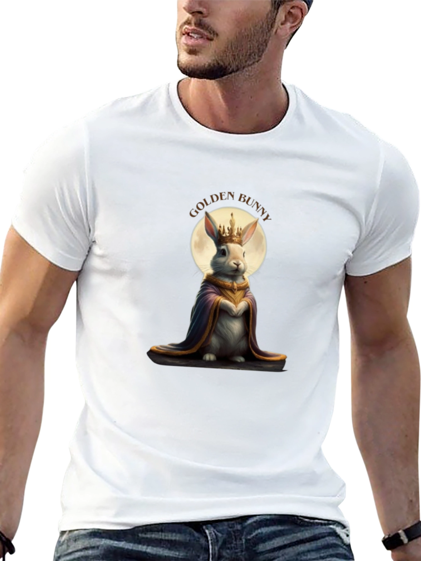 Golden Bunny King Graphic Tee