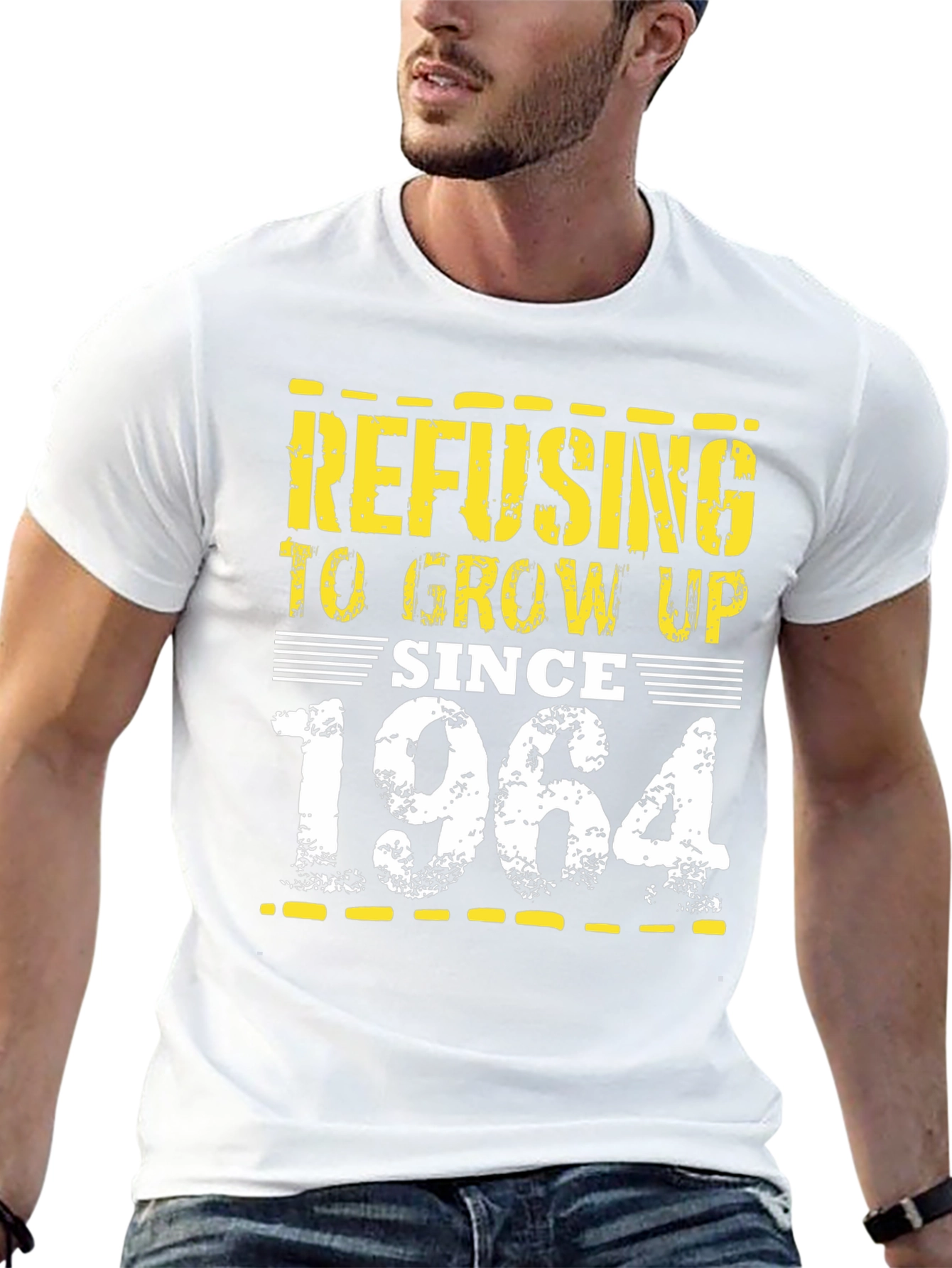 Refusing to Grow Up Since 1964 Black T-Shirt