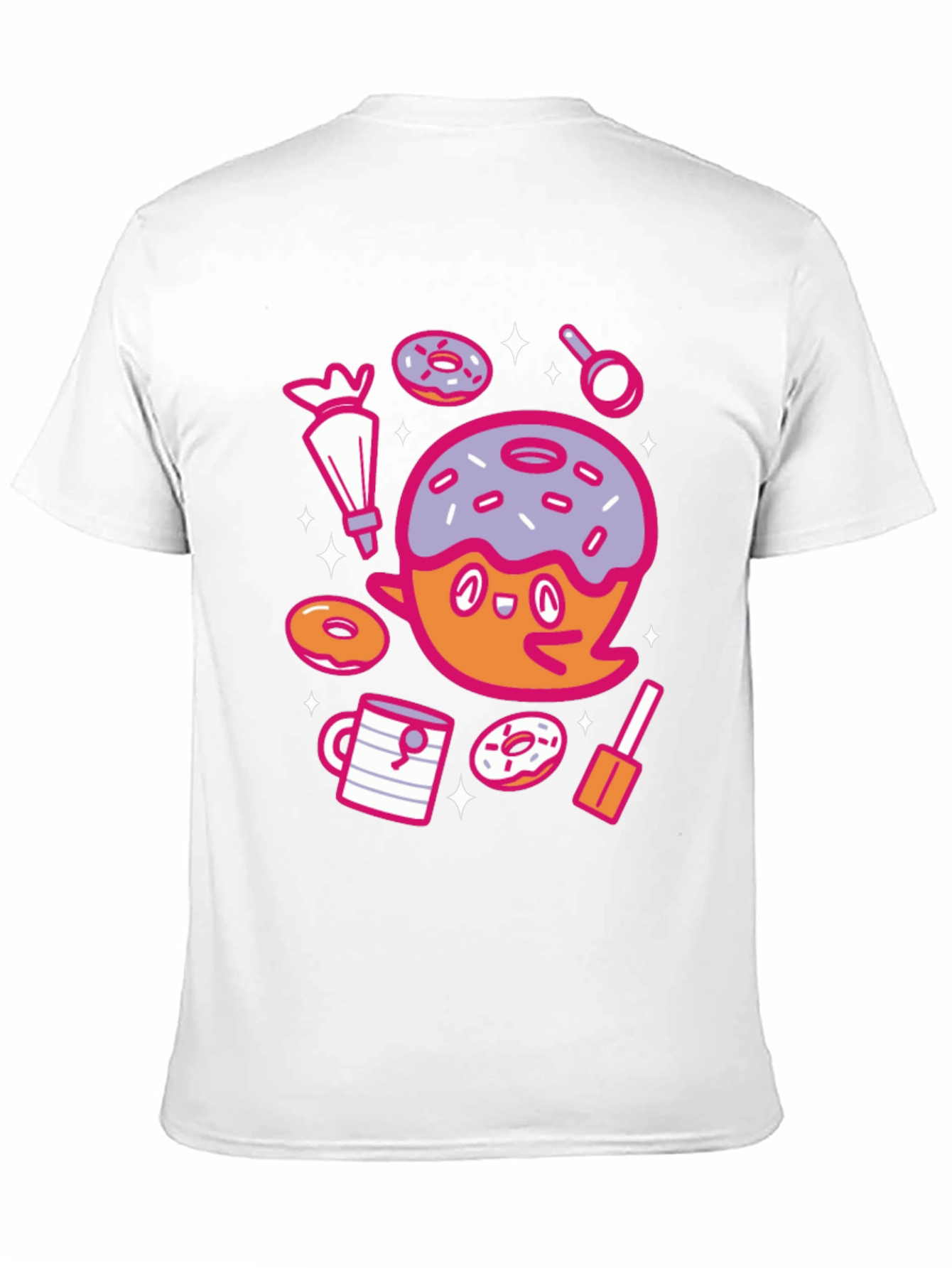 Donut Ghost Graphic Tee - Spooky Sweet T-Shirt