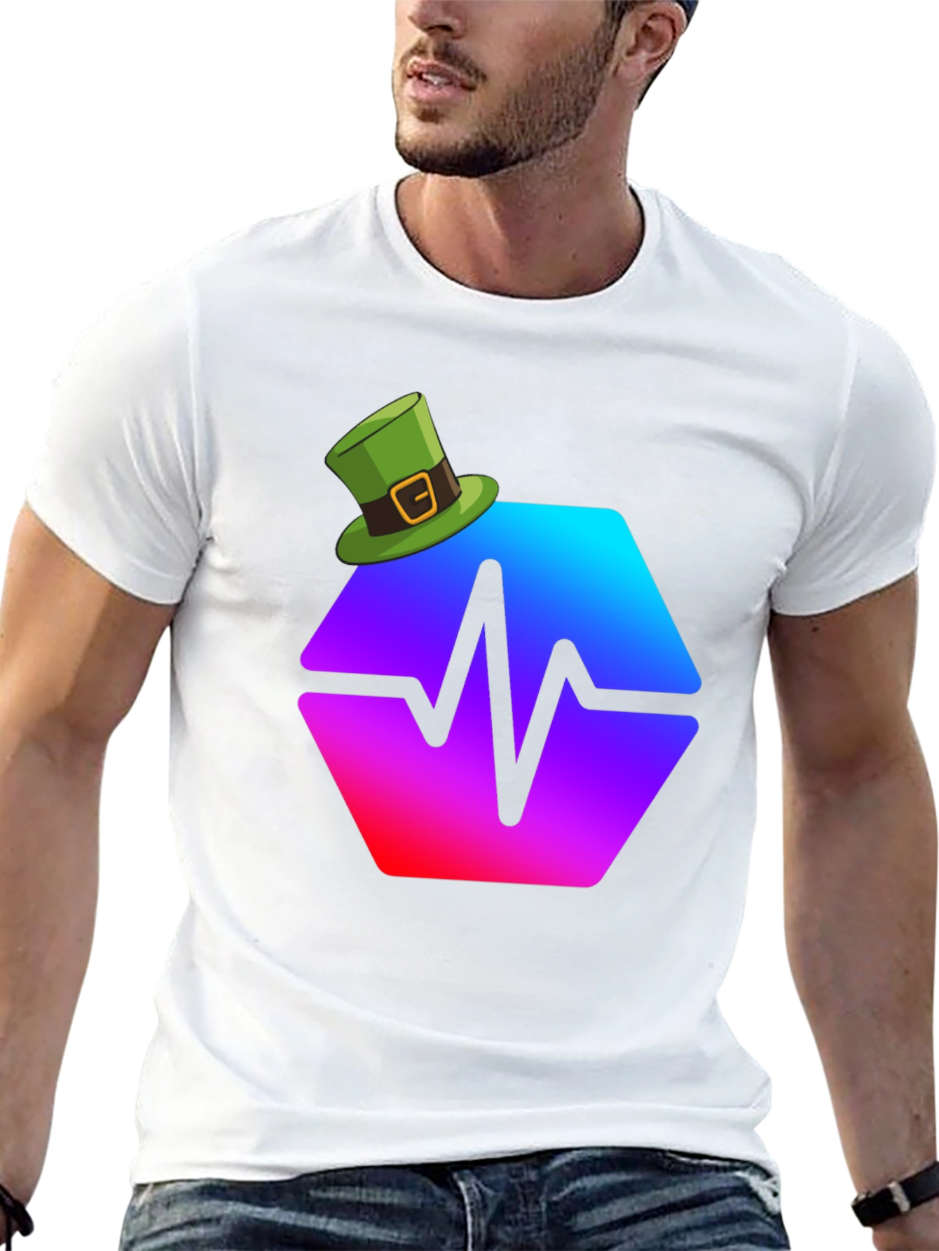 St. Patricks Day Pulse Hex T-Shirt
