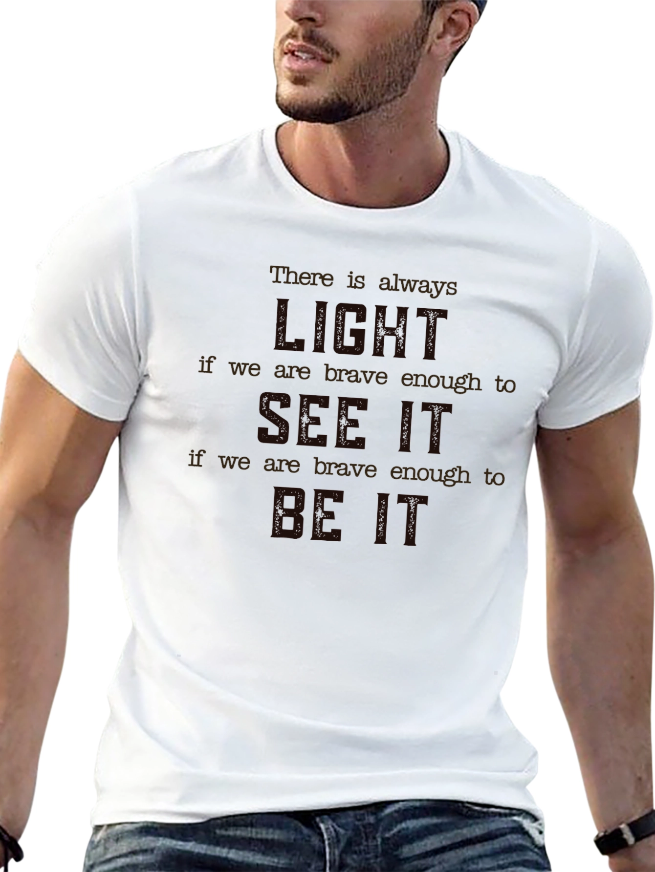 Inspirational Quote Graphic T-Shirt