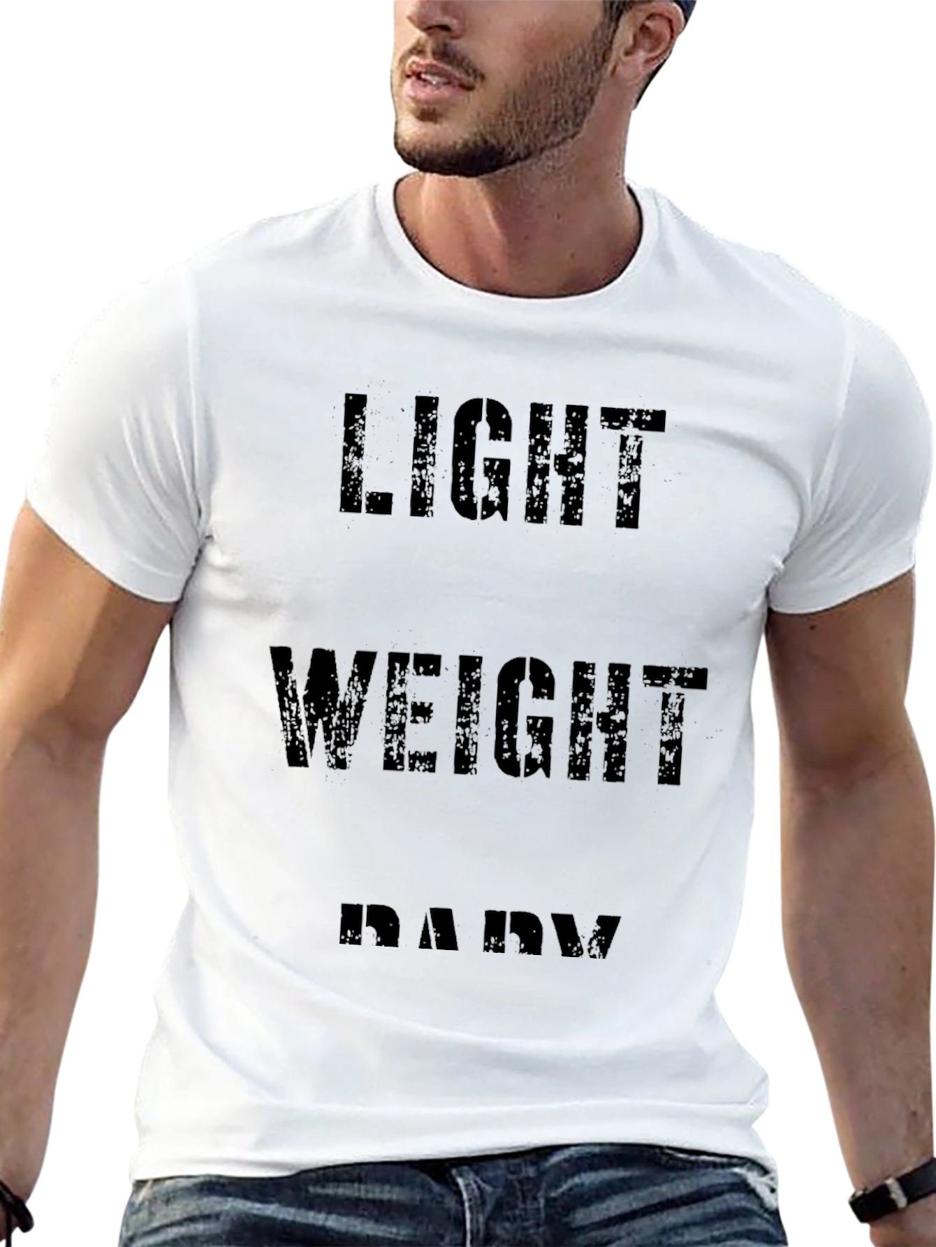 Light Weight Baby Black Graphic Tee