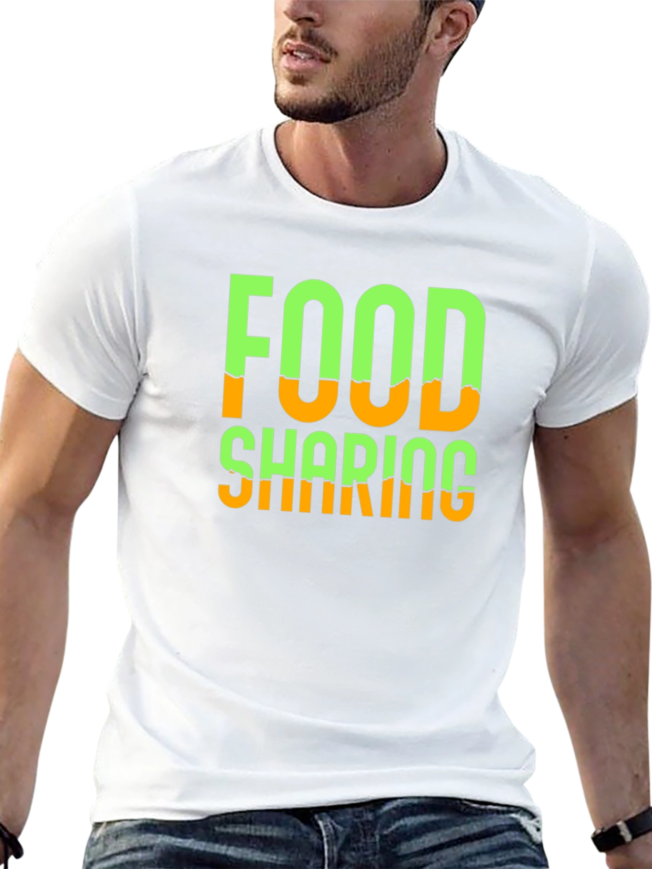 Food Sharing Graphic Tee - Black