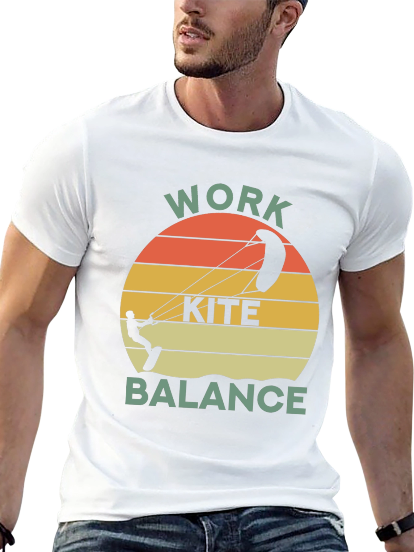Work Kite Balance Graphic T-Shirt