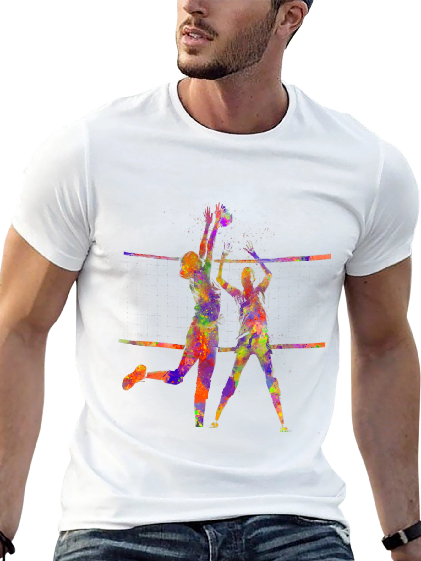 Volleyball Watercolor T-Shirt