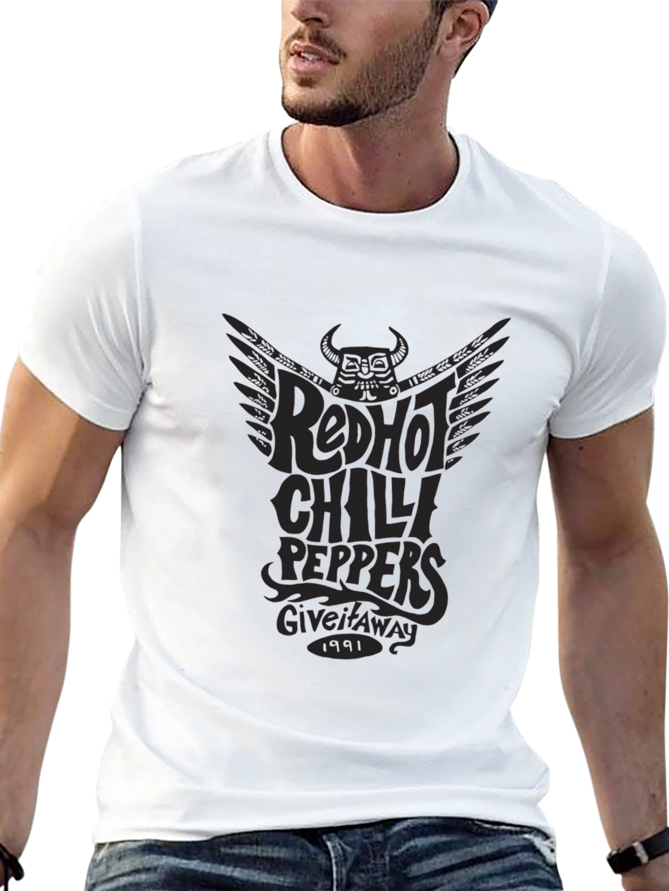 Red Hot Chili Peppers Black Graphic T-Shirt
