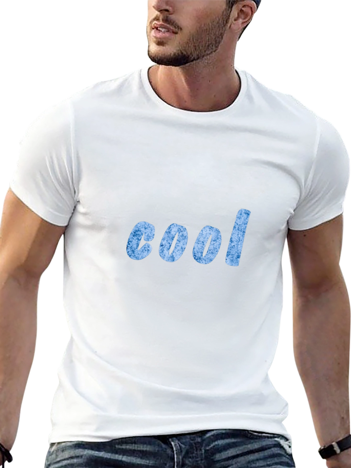 Cool Graphic Print Black T-Shirt