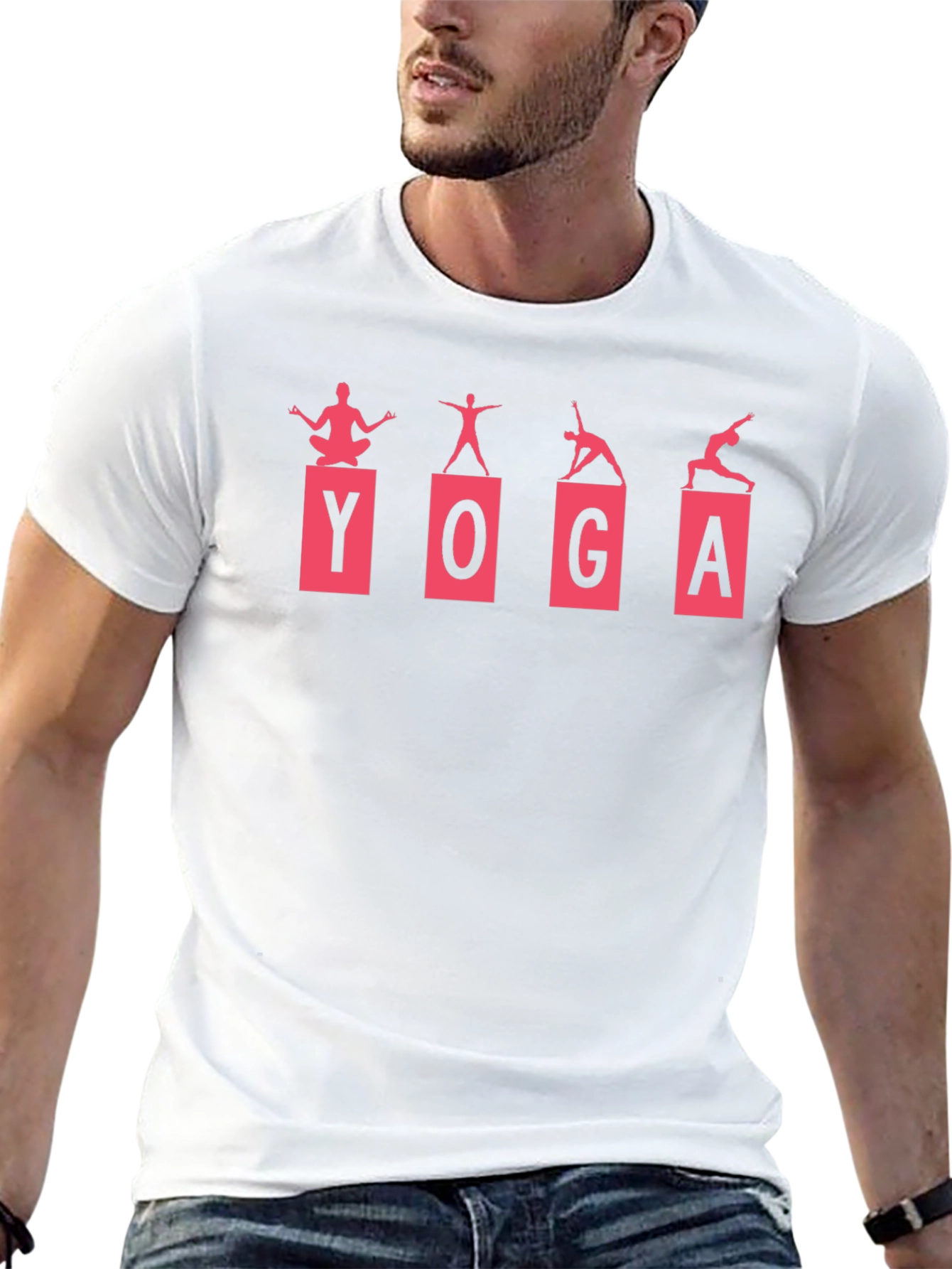 Yoga Poses Black Tee