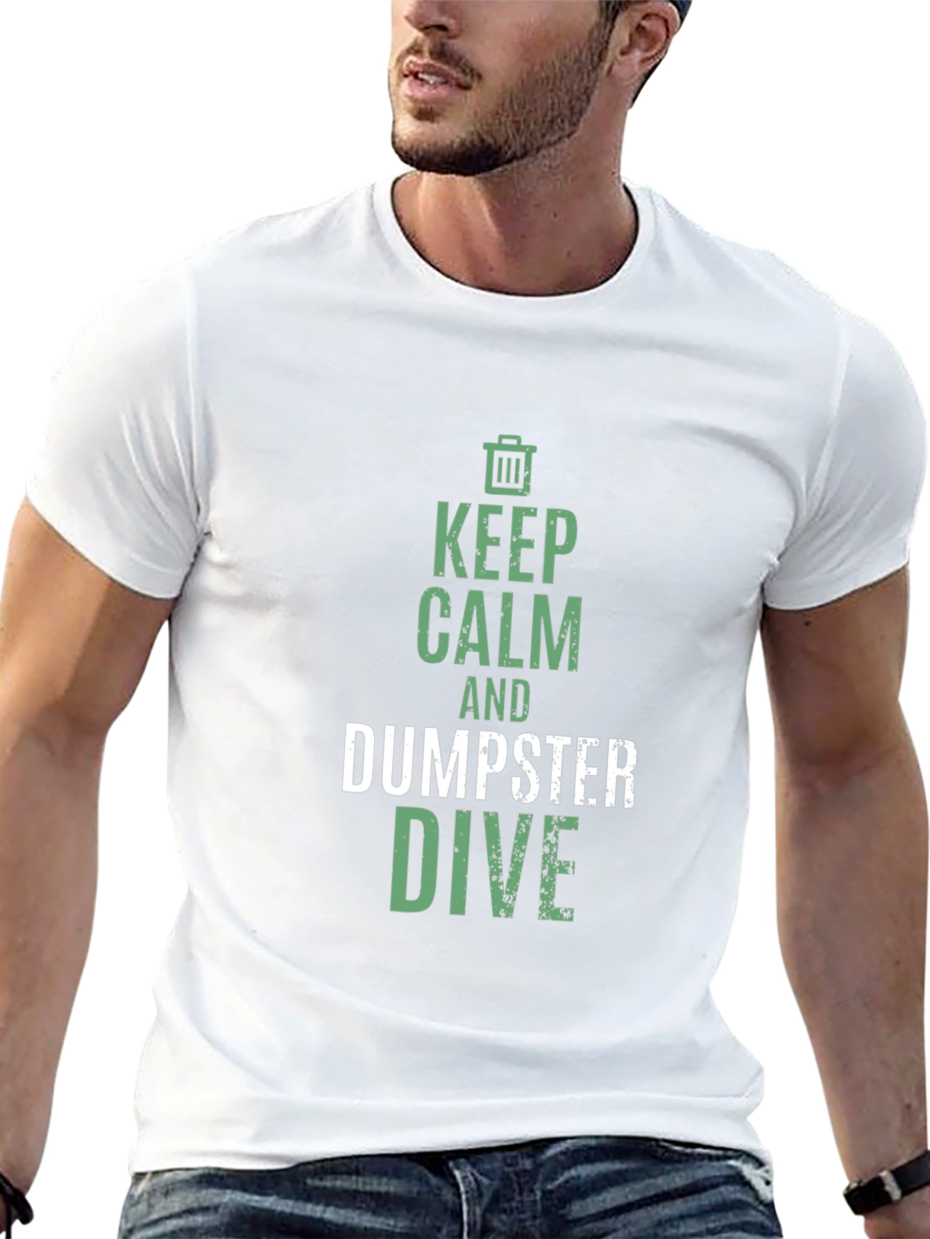 Keep Calm and Dumpster Dive Graphic T-Shirt
