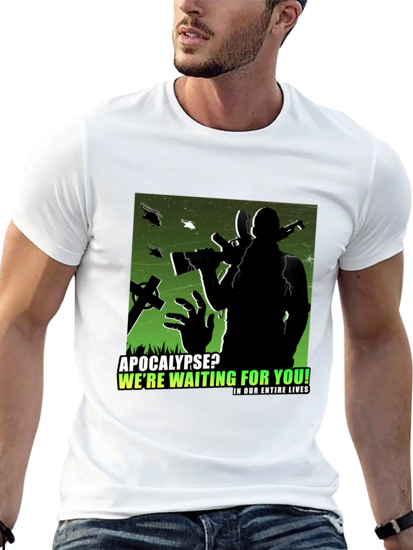 Apocalypse Ready Tee: Zombie Hunter Graphic T-Shirt