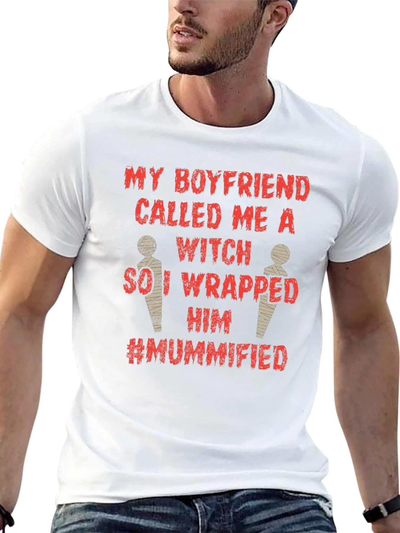 Boyfriend Witch Mummified Graphic Tee