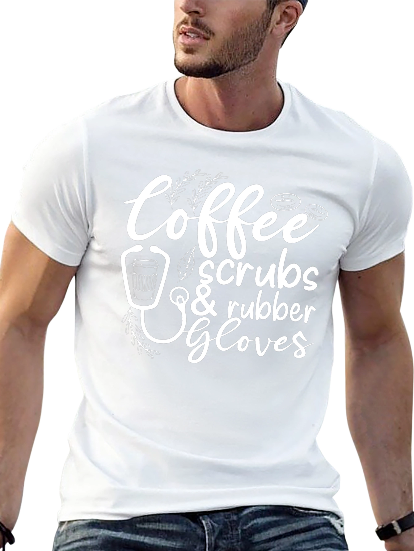 Coffee Scrubs Rubber Gloves T-Shirt