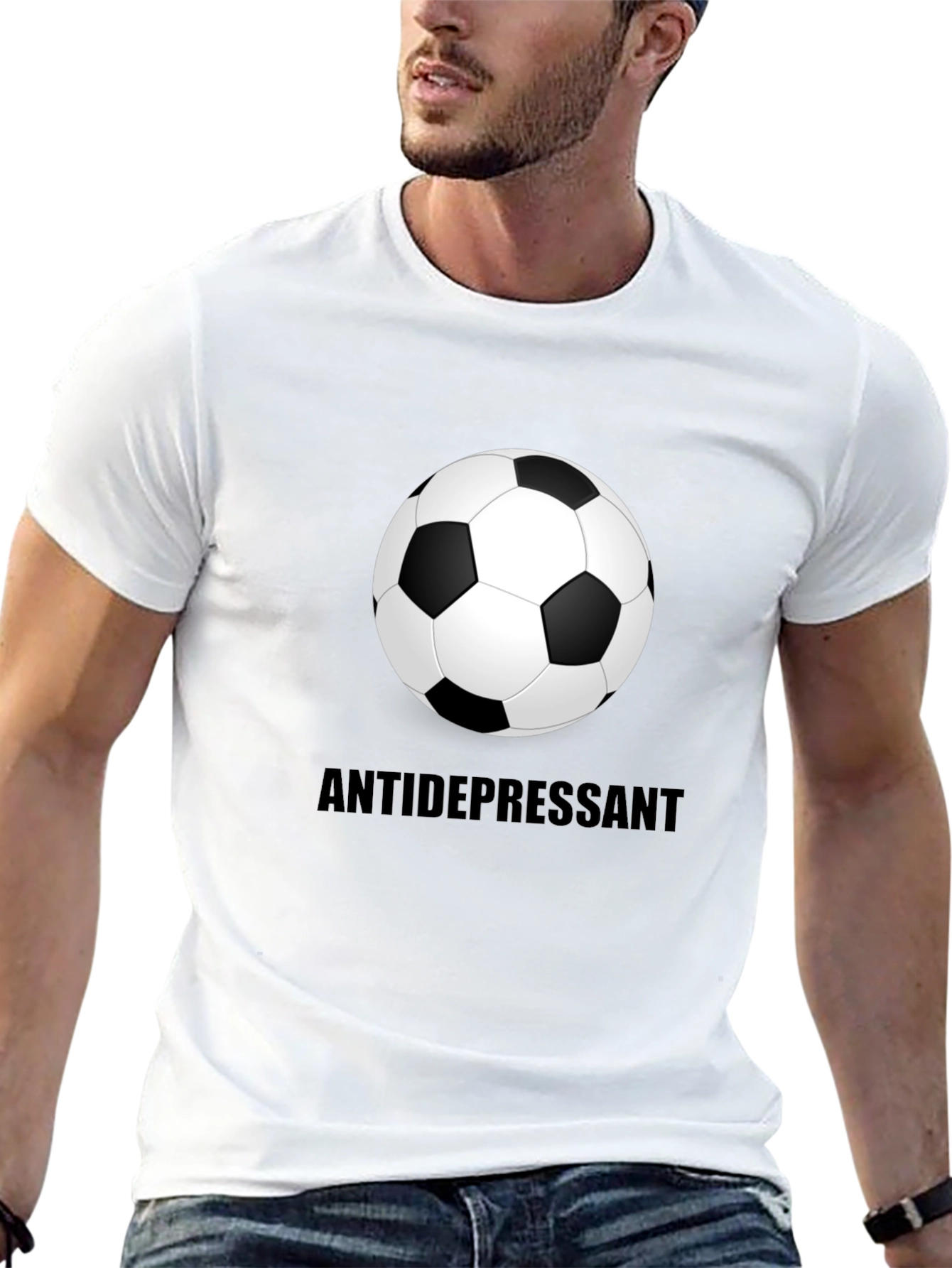 Soccer Ball Antidepressant Graphic Tee
