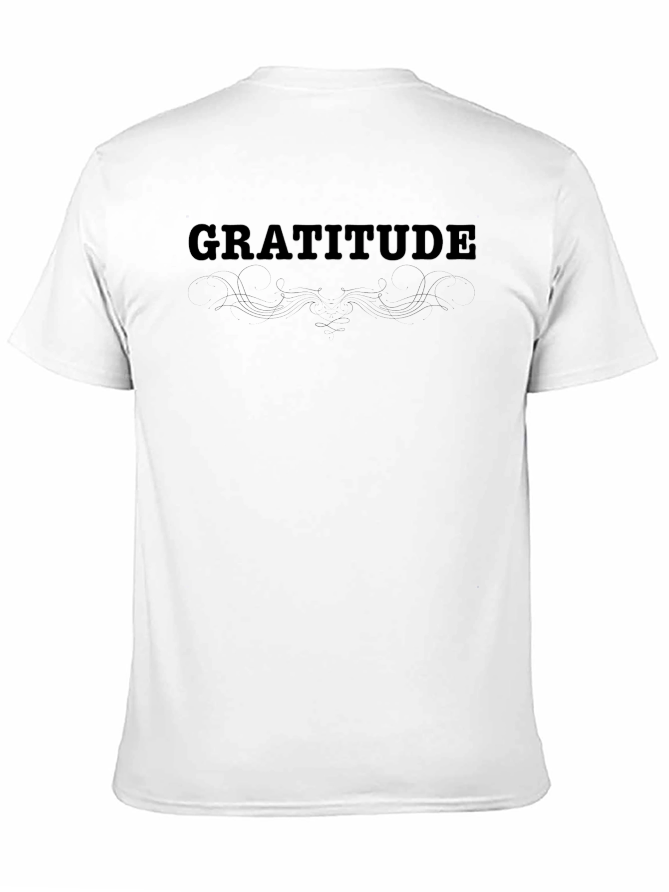 Gratitude Black T-Shirt - Positive Vibes