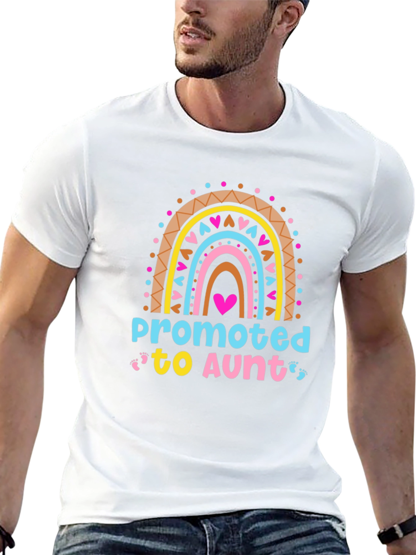 Promoted to Aunt T-Shirt - New Auntie Gift