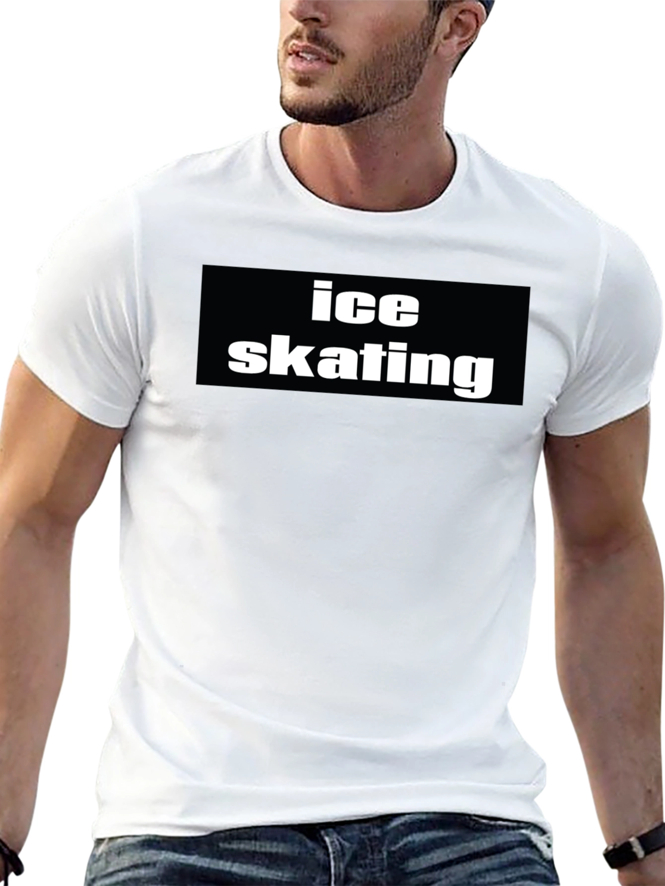 Ice Skating Black T-Shirt