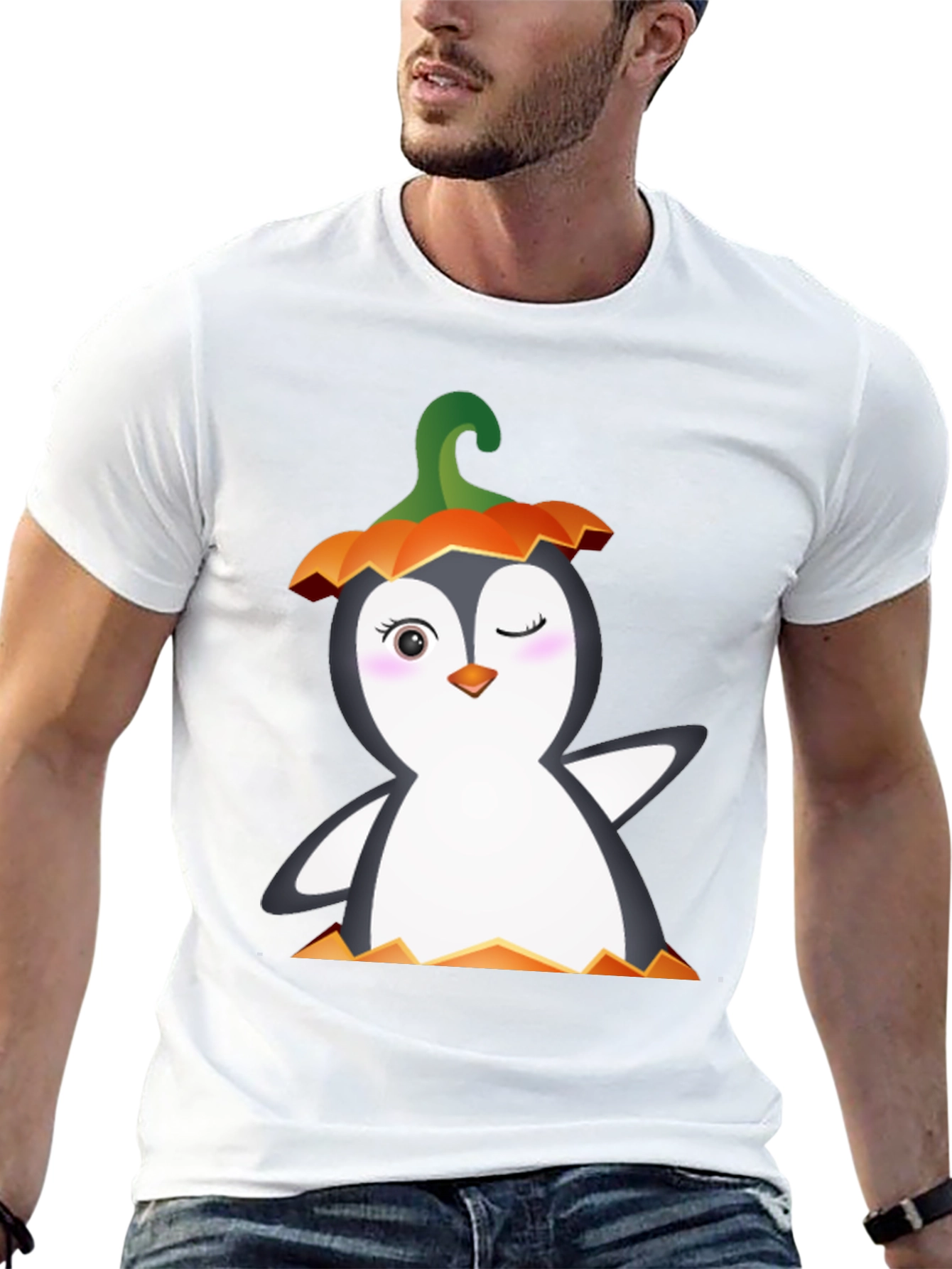 Halloween Penguin Graphic Tee