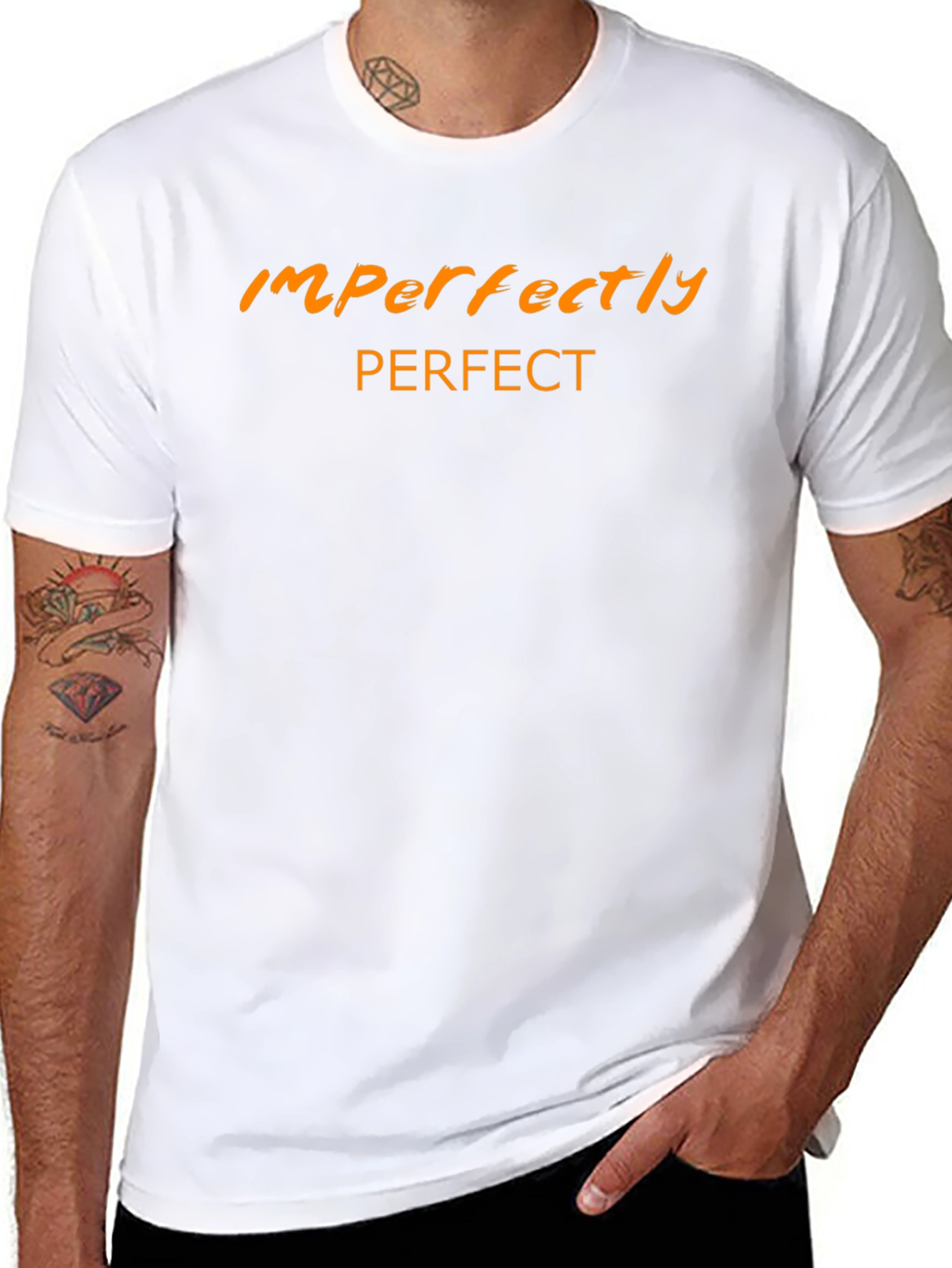 Imperfectly Perfect Black Graphic Tee