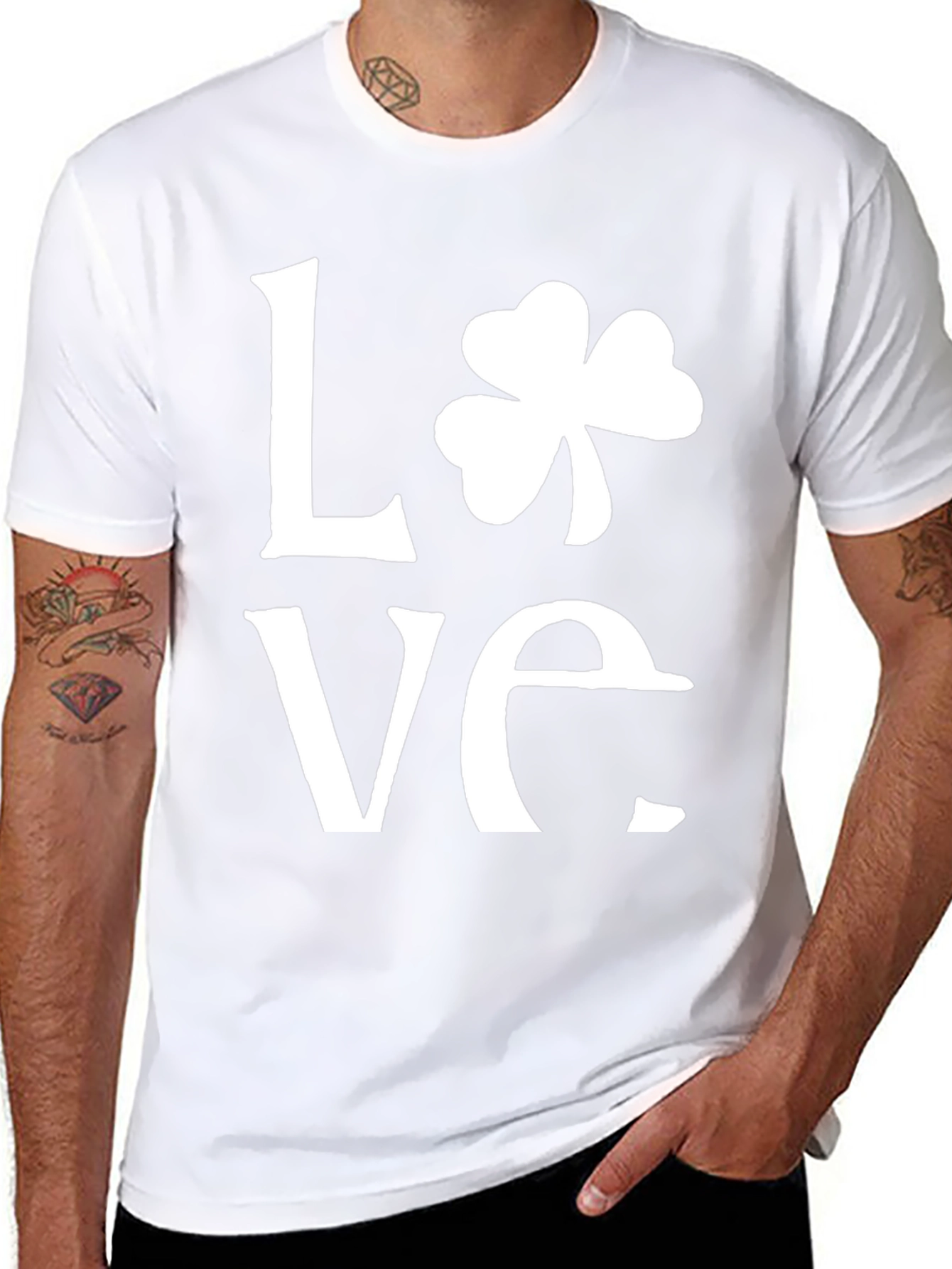 Love Shamrock T-Shirt - St. Patricks Day Graphic Tee