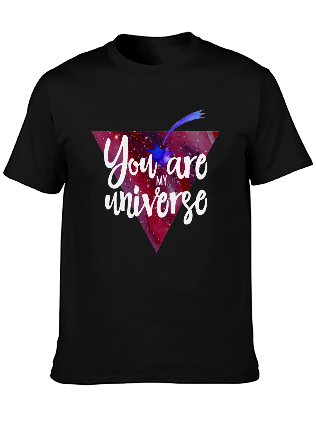 You are my Universe Black Graphic Tee