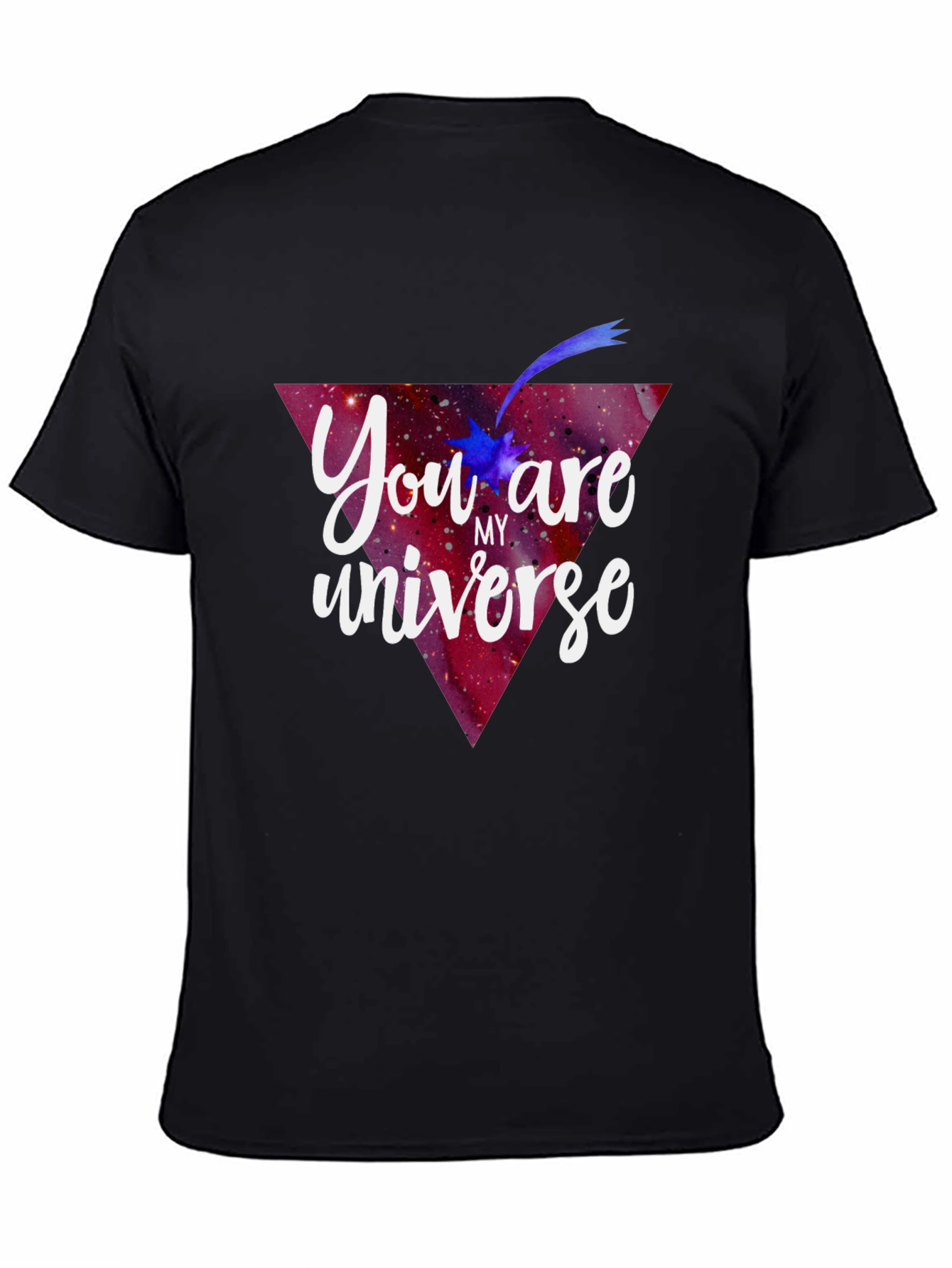 You are my Universe Black Graphic Tee