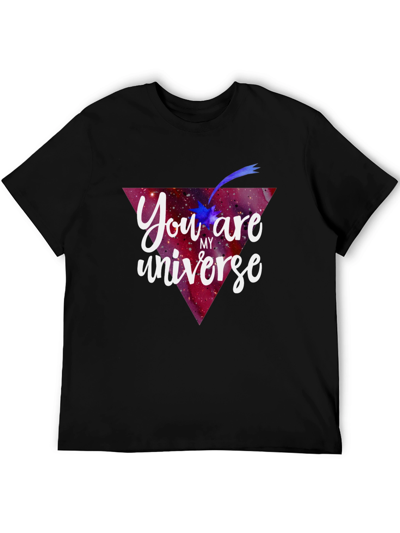 You are my Universe Black Graphic Tee