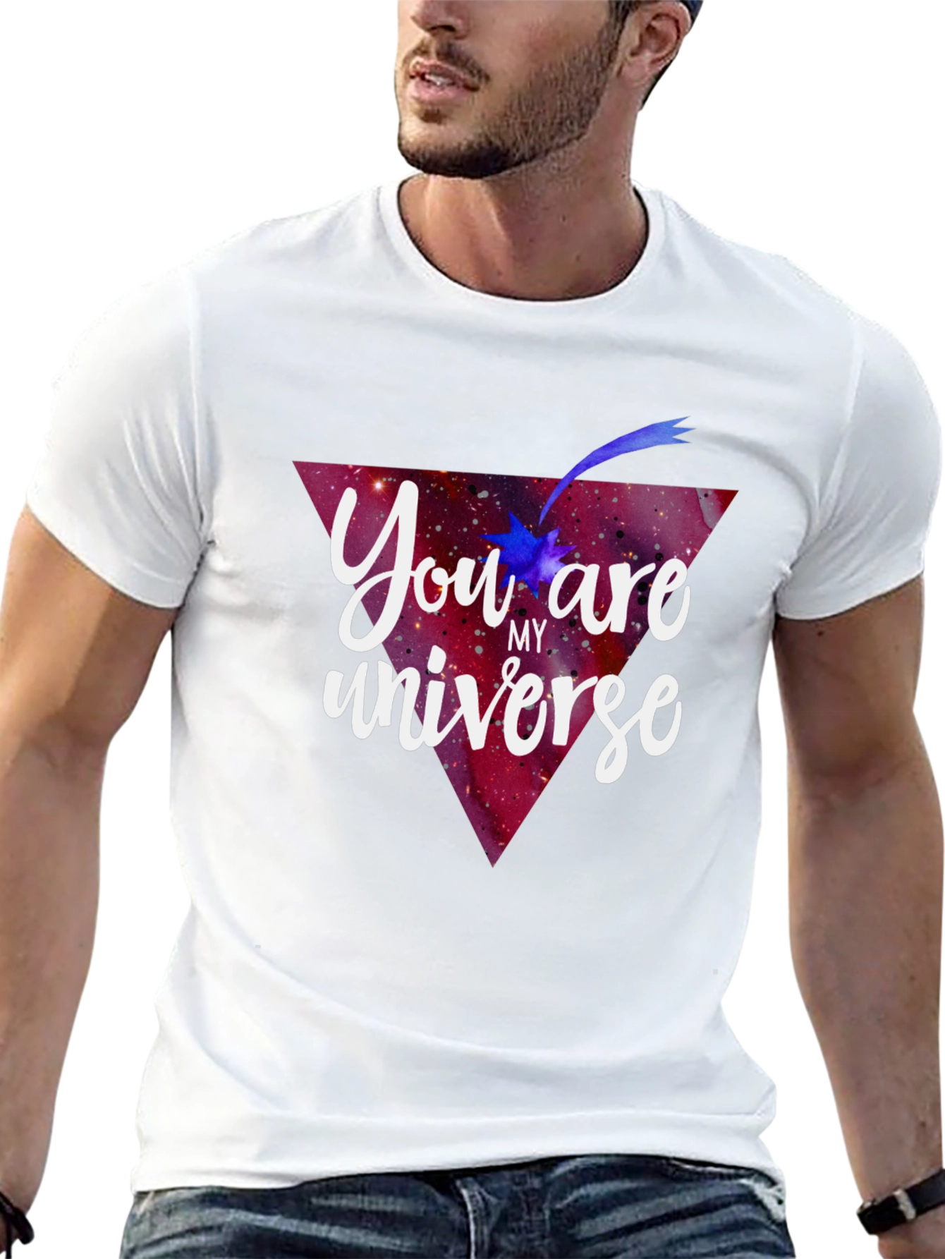 You are my Universe Black Graphic Tee