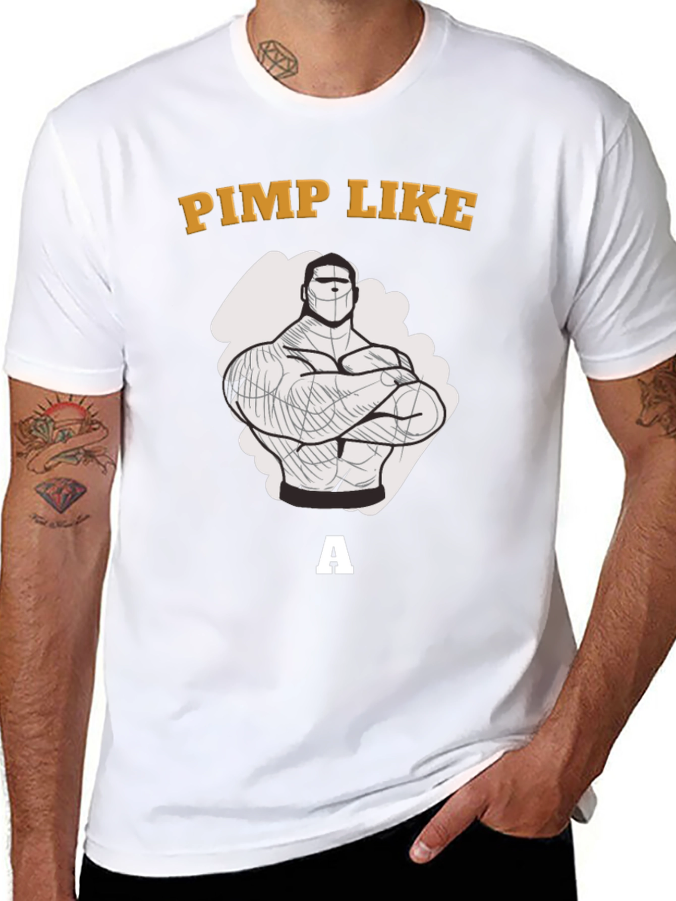 Pimp Like a Bodybuilder Graphic T-Shirt
