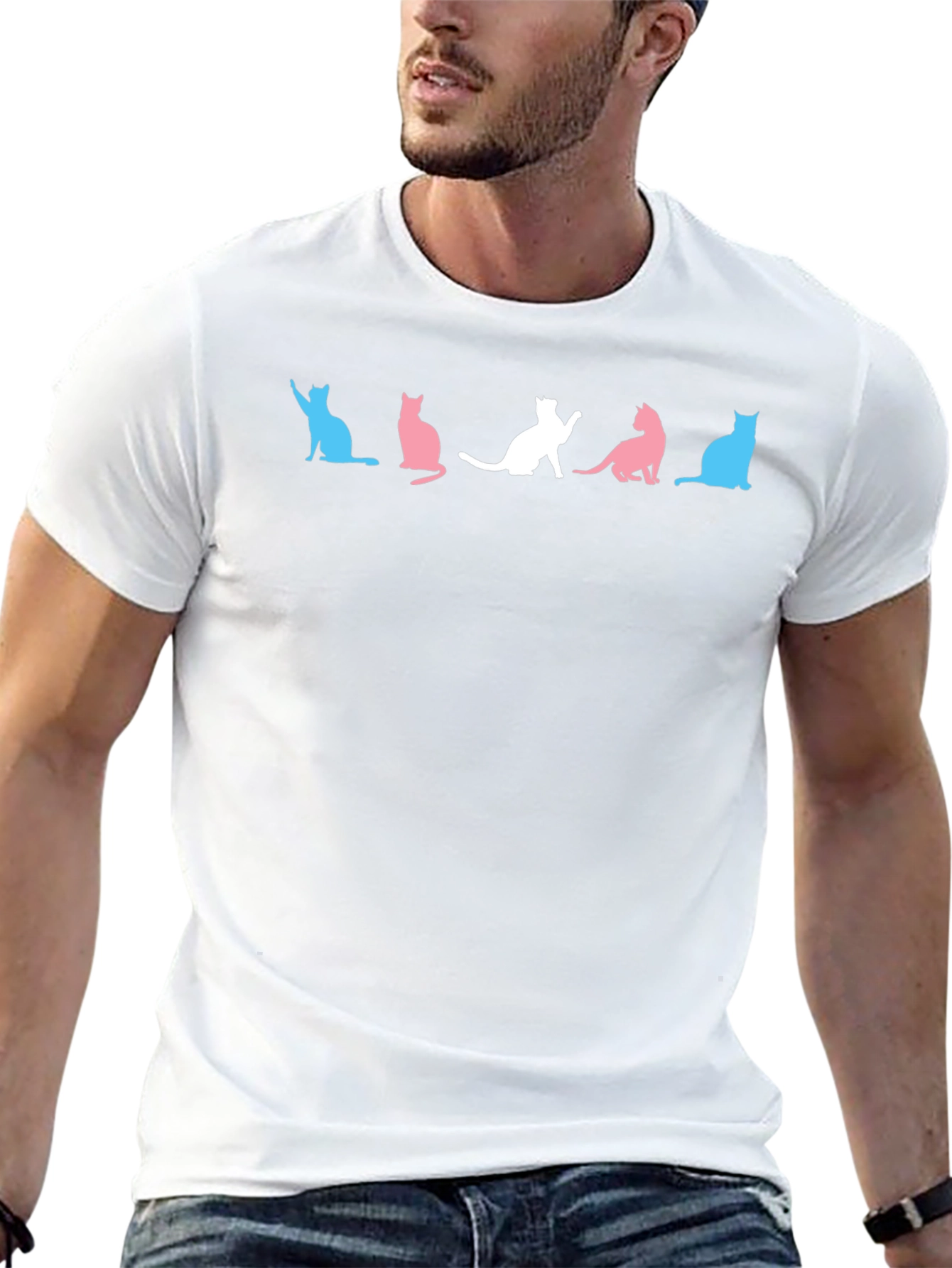 Transgender Pride Cat T-Shirt