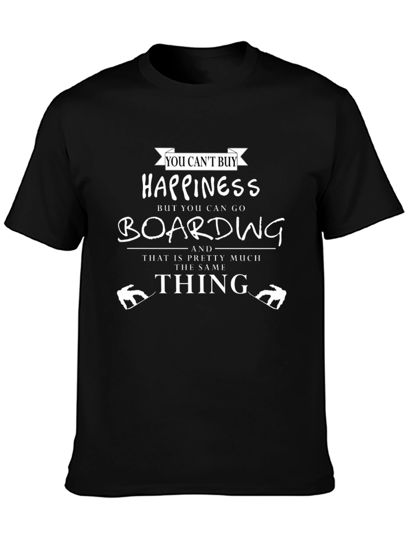 Boarding Happiness Graphic T-Shirt