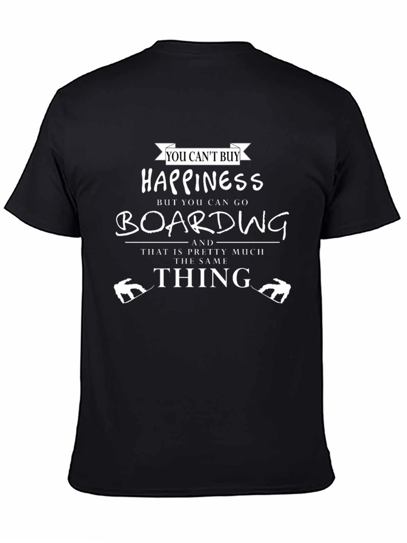 Boarding Happiness Graphic T-Shirt