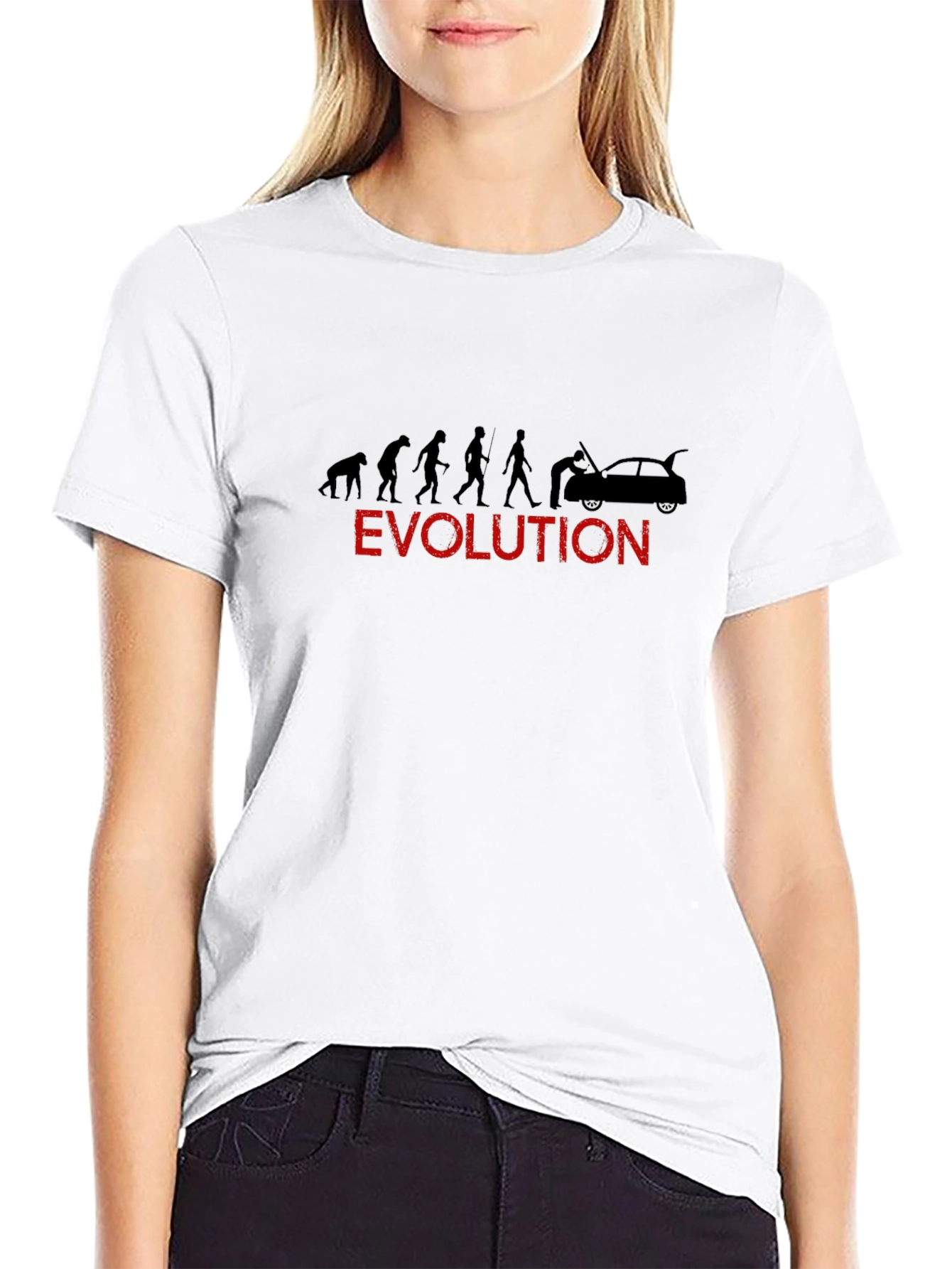 Evolution Mechanic T-Shirt - Black Graphic Tee
