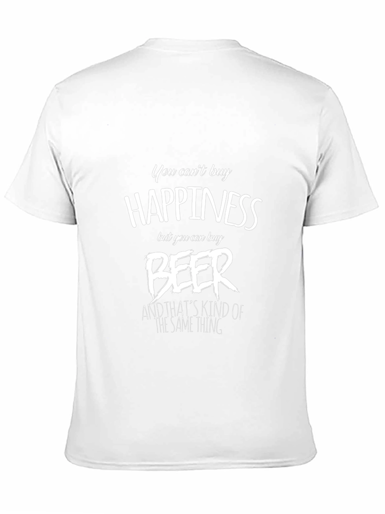 Humorous Beer Happiness Graphic Tee