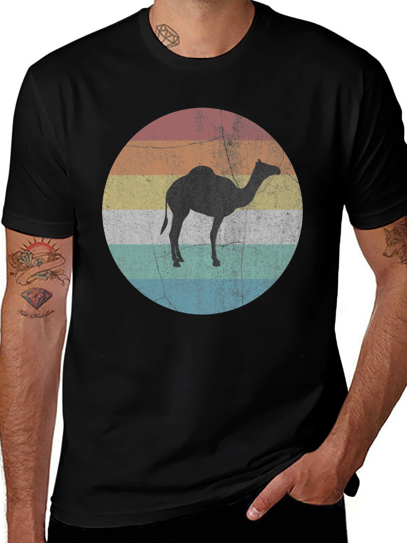 Retro Camel Silhouette Graphic Tee