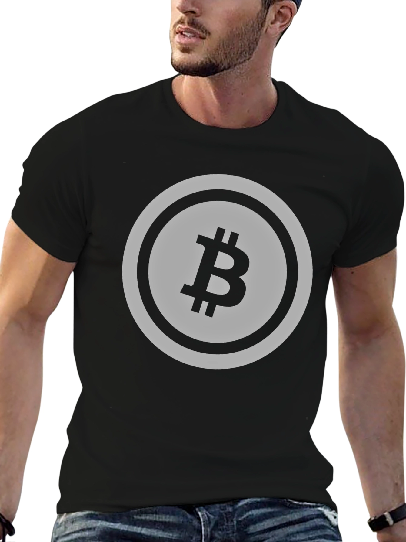 Bitcoin Logo Graphic T-Shirt - Crypto Currency Tee