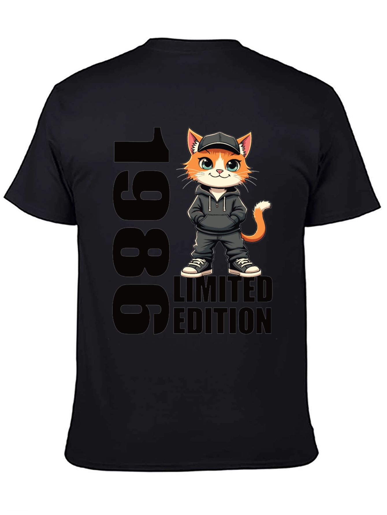 1986 Limited Edition Cartoon Cat T-Shirt