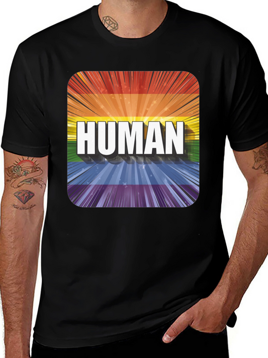 Human Pride T-Shirt - LGBTQ+ Rainbow Tee