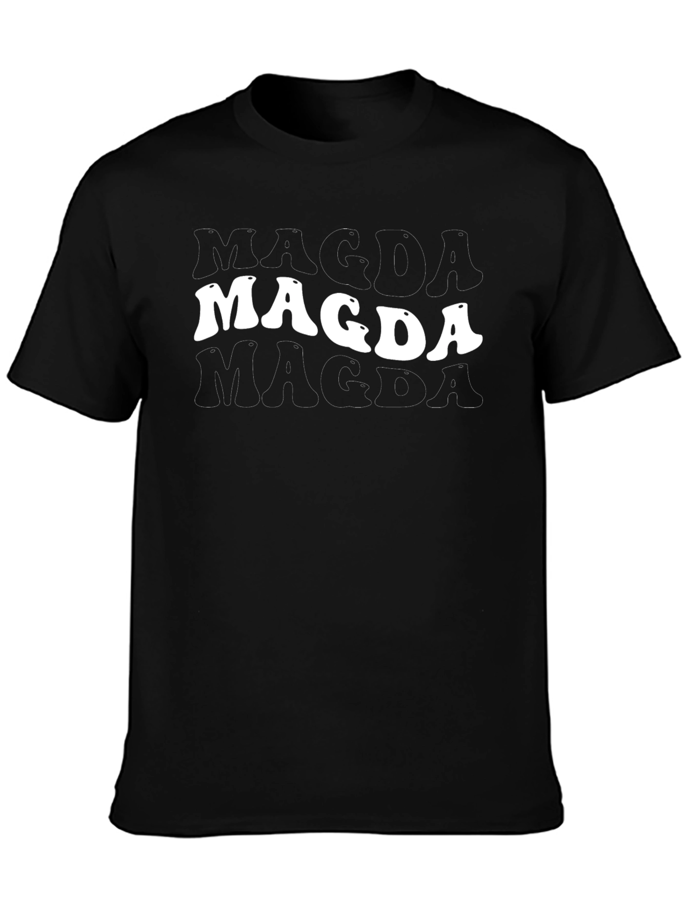Magda T-Shirt - Retro Text Graphic Tee