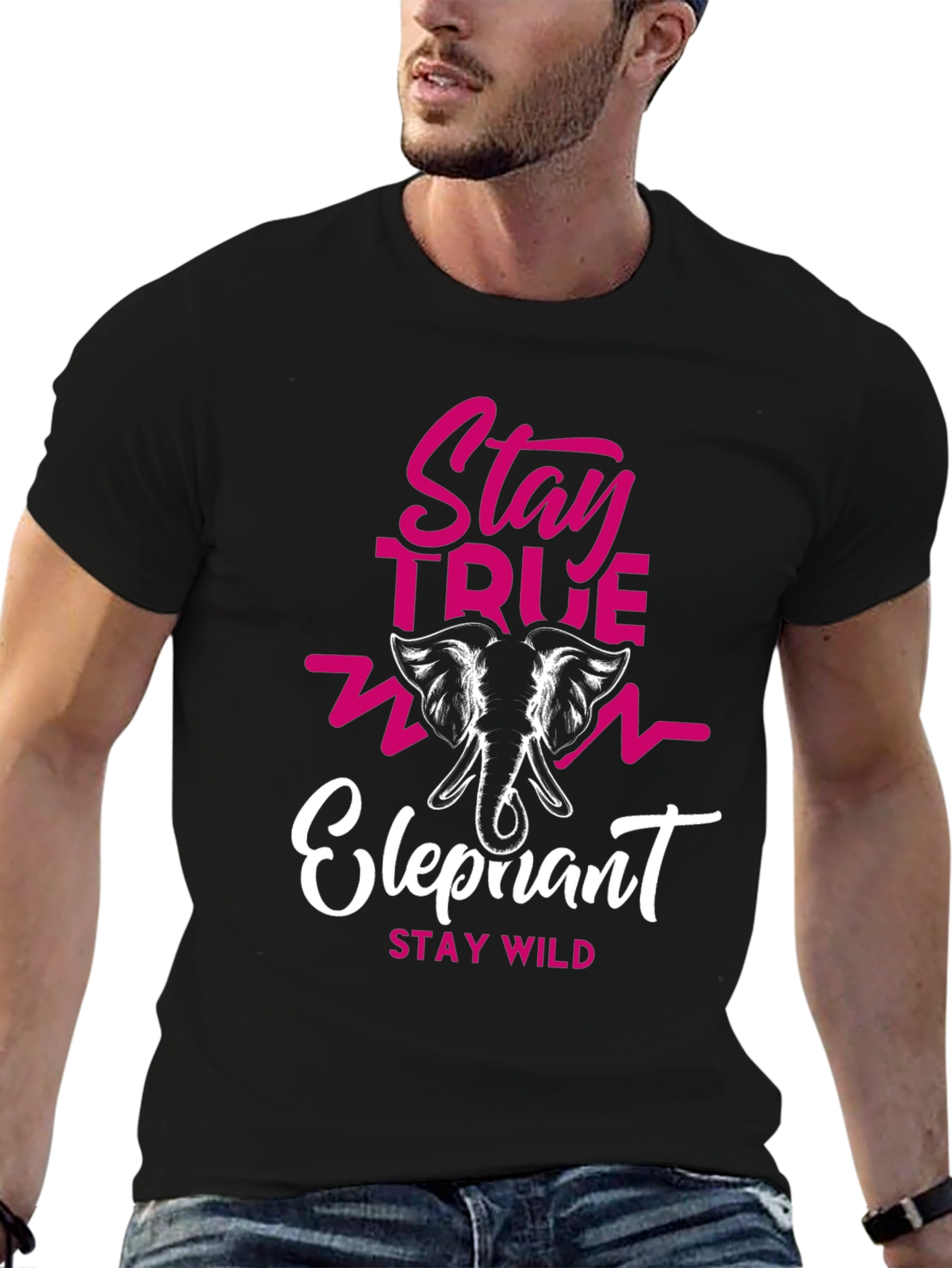 Stay True Elephant Graphic Tee